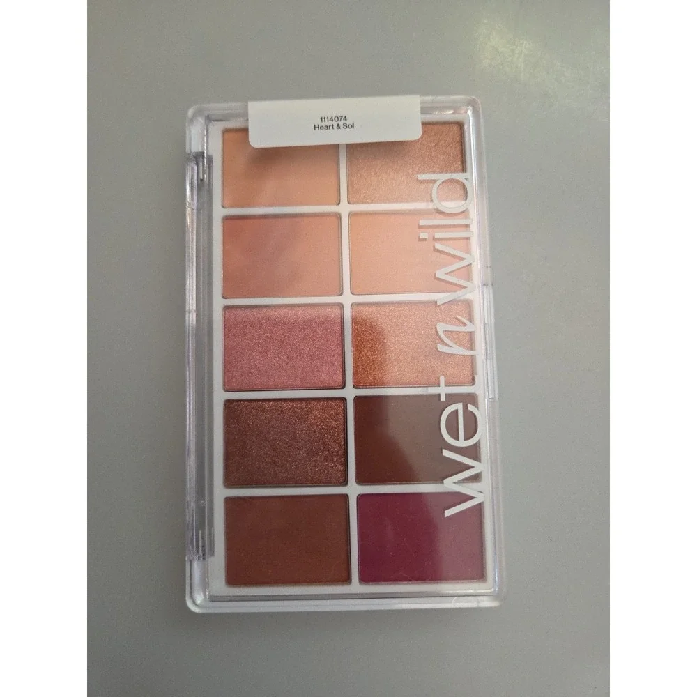 Wet n Wild Color Icon 10-Pan Eyeshadow Palette, Heart & Sol, 0.42‎ oz